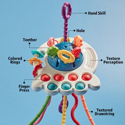 Montessori Silicone Pulling Toy