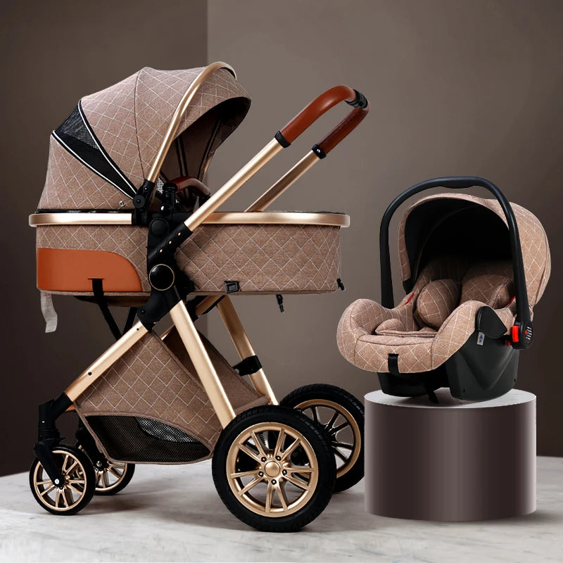 3 in 1 Luxury Baby Stroller - Monica