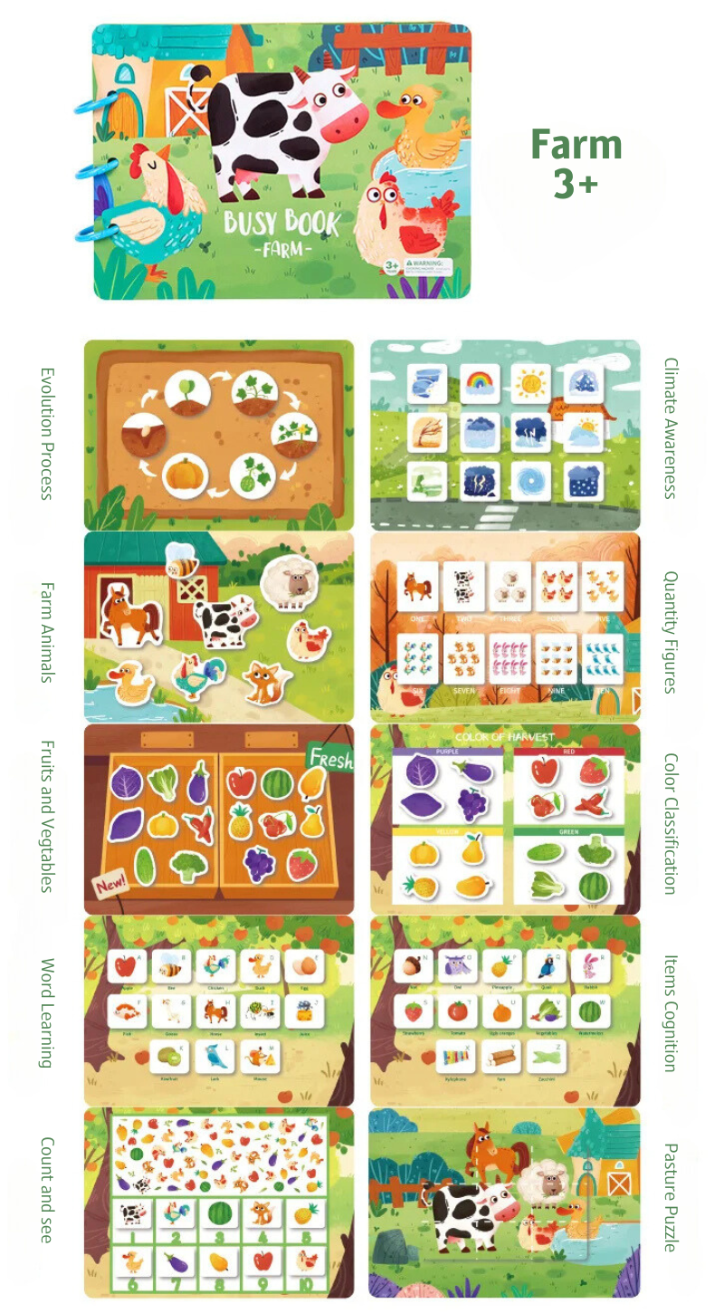 Montessori Sticker Busy Book