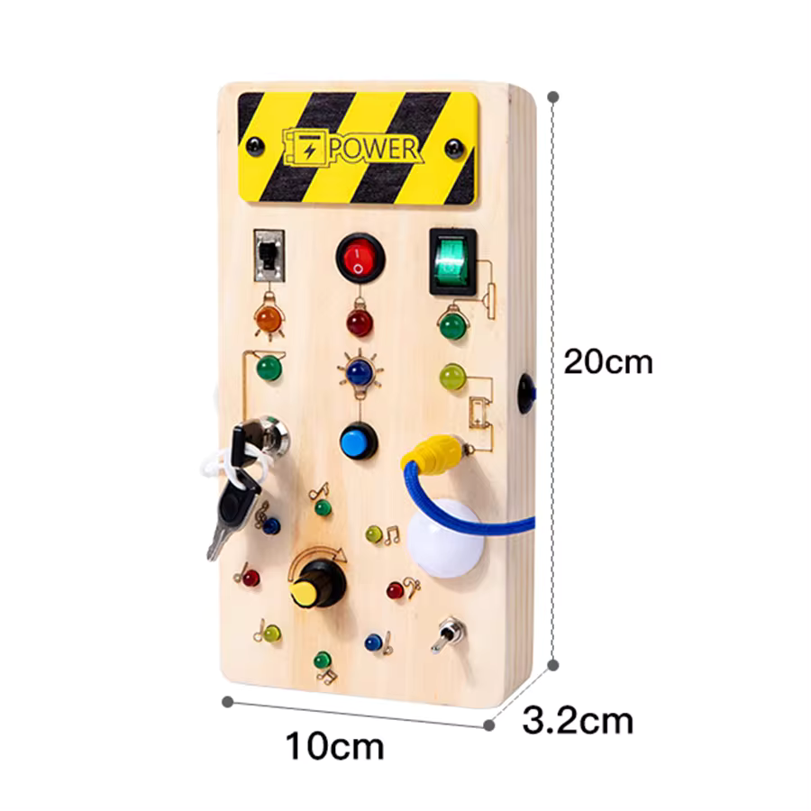 Montessori Wooden Switch Board