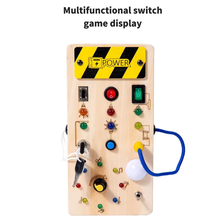 Montessori Wooden Switch Board