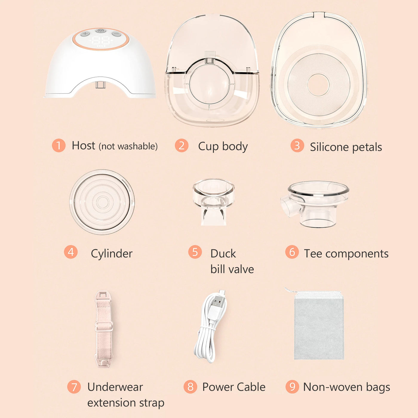 All-in-one Wearable Breast Pump