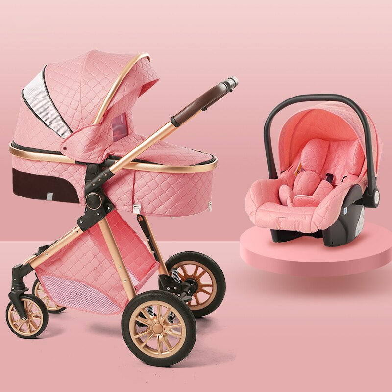 3 in 1 Luxury Baby Stroller - Monica