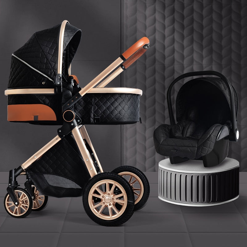 3 in 1 Luxury Baby Stroller - Monica