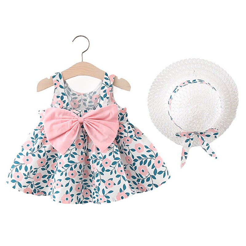 Toddler Dresses+Sunhat - Little Baby Island