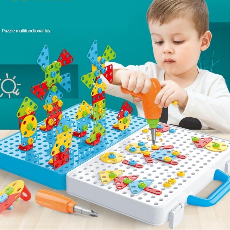 Drill Screws Puzzle Blocks Toys - Little Baby Island